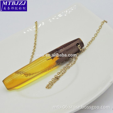 Driftwood Necklace Natural Wood Pendant Resin and Wood Necklace Epoxy Resin Casting Adhesive Necklace Jewelry